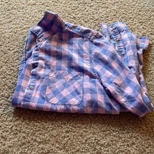 Pink and Purple Plaid Shirt